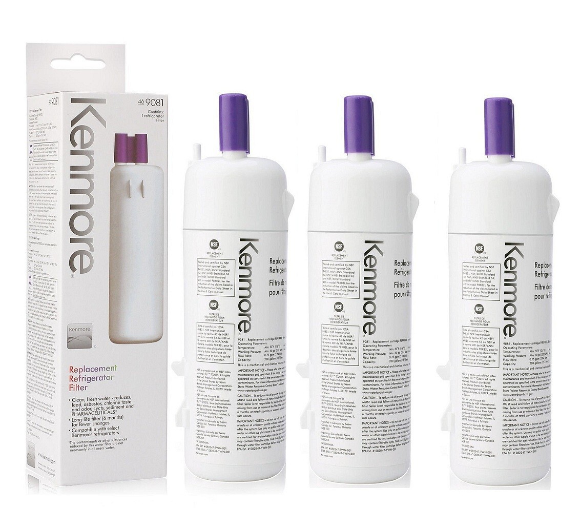 3 pack kenmore 9081 refrigerator water filter Fit for 46-9930