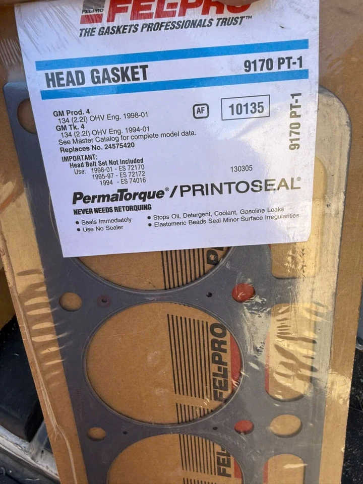 Fel-Pro 9170 PT-1 Engine Cylinder Head Gasket for 54051 4023 24576547 hs - Image 2 of 2