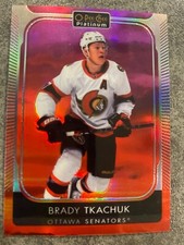 brady tkachuk sunset parallel 21-22 opc platinum hockey senators hockey