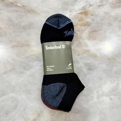 NWT Timberland no show men's multi-color socks 3 Pairs Size: 9-12