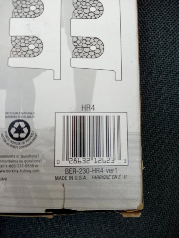 Berkley ber-230 bastidor horizontal de 4 varillas, negro Foto 3 de 4