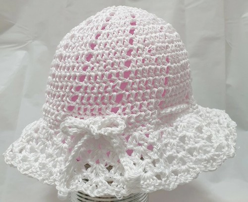 Cappello donna estivo all'uncinetto. Summer Hat crochet. Handmade Cotton. |  eBay
