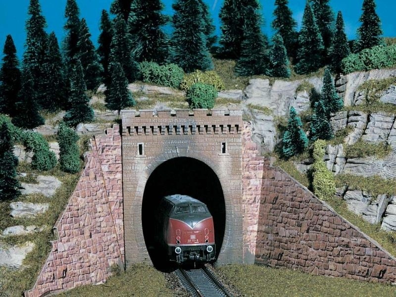 Vollmer 42501 Tunnelportal, eingleisig, 2 St&uuml;ck, Bausatz, Spur H0