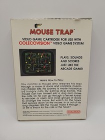 Mouse Trap For ColecoVision With Video Game Cartridge & Original Box