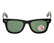 Ray-Ban Sunglasses RB2140 Original Wayfarer Black Frame Green Lenses 50mm Unisex