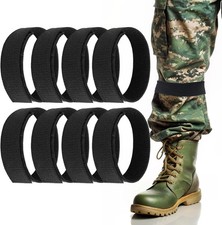 8Pcs Boot Blousers, Ankle Straps, Elastic Military Boot Straps Blousing Straps,