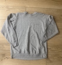 VTG 1990s Crewneck Levis Fly Buttoned Large Logo Spellout Sz L