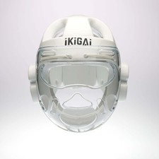 MyIkigai WKF WUKF Style Casco Protezione Testa con Face Shield Competizione Sparring 