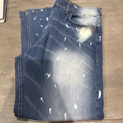 SEAN JOHN SPOTTED DISDRESSED MENS JEANS 38 X 30