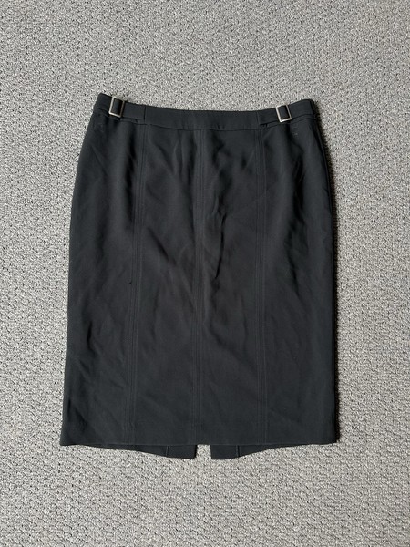 Country Road Women’s Skirt Size 14 Black Midi Skirt Vintage Bubble