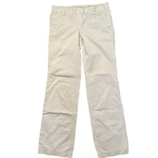 GAP Slacks Chino Pants Women  s 10 Khaki Straight Leg 100 Cotton Preowned