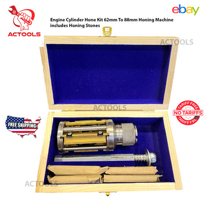 New Cylinder Engine Hone Kit 62mm to 88mm Honing Machine + 4 Set Honing Stones