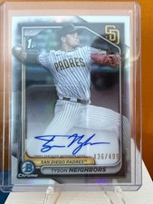 2024 Bowman Draft Tyson Neighbors Refractor Autograph /499