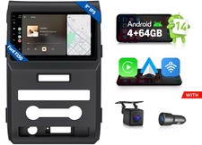 For 2009-2014 Ford F-150 9" Android 14 4 64GB Car Stereo Head Unit Apple CarPlay