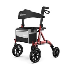 ZENBON ZB-ZX-7210 Rollator Walker Foldable with Seat Red