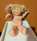 Cabbage Patch Kids 16in Soft Body Girl Doll Blonde Curly Hair Blue Eyes 1982