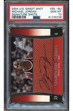 2004-05 Upper Deck Sweet Shot Signature Shots Michael Jordan #SS-MJ (AU) POP 1