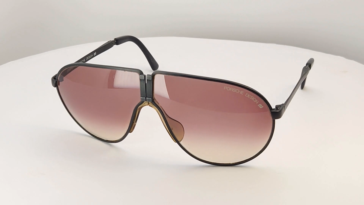 ポルシェデザイン CARRERA 5637 41 ダブルブリッジ ティア 袋付 PORSCHE Design by Carrera 5637 Black Interchangeable Lenses Men's