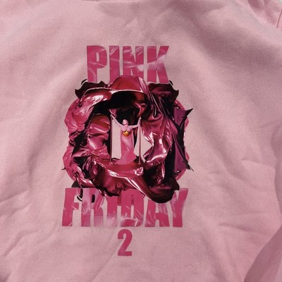 Vtg Nicki Minaj PINK FRIDAY 2 HEART Cotton Black All Size Unisex Hoodie MM016