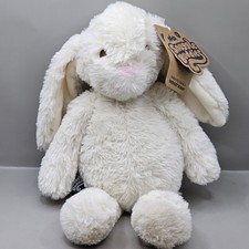 Addo Snuggle Buddies - White Bridget Bunny Soft Plush Toy Teddy 13" Tall - New