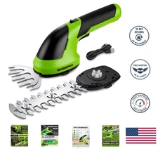 Handheld Cordless Grass Cutter with High Carbon Steel Blades - Easy & Safe