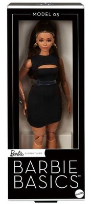 2025 Barbie Basics Model 05 Brunette Hair Black Mini Dress JBH73 IN STOCK NOW!!