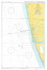 Admiralty 3468 Approaches to new Mangalore MAP CHART WALL PAPER MARINE NAUTICAL