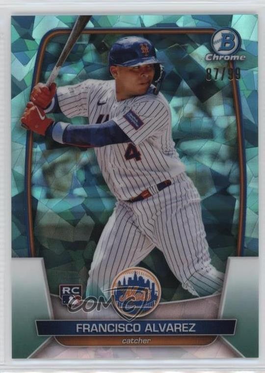 2023 Bowman Chrome Sapphire Edition Aqua /99 Francisco Alvarez #35 Rookie RC