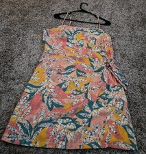 Nine West Side-Tie Faux-Wrap Mini Sundress