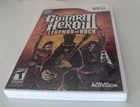 Guitar Hero 3 Legends Of Rock Nintendo Wii; NO MANUAL; FREE SHIP US