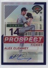 2024 Panini Prospect Edition Purple Prizm Signatures /125 Alex Clemmey Auto 0lc5