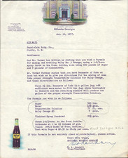 1957 NUGRAPE SODA - ATLANTA, GEORGIA old letter no.2 on letterhead to PEPSI-COLA