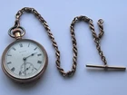 Antique Open Face WALTHAM Pocket Watch With Gold Filled Case FOR REPAIR (B798)