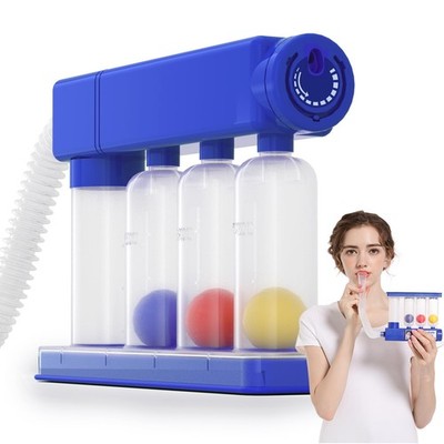 Home Use Breathing Exercise Device for Lungs, Lung Exerciser 1600cc/sec, Blue 