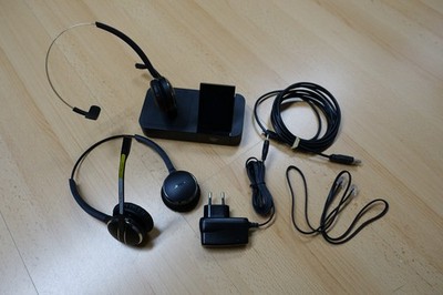JABRA 9460 DECT Headset mit 2 Mobilteilen , mono und stereo, wie Engage 65