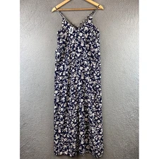 New Old Navy Sleeveless V-Neck Maxi Shift Dress floral size L