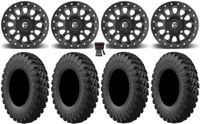 Fuel Vector Beadlock 15'' Wheels 33'' MotoRally Tires Can-Am Commander Maverick