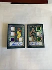 LARRY BIRD MAGIC JOHNSON 2025 Leaf Glory Of The Game Used Patch Auto Book #d/15