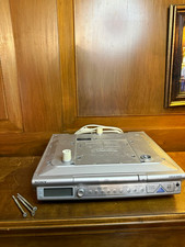 Sony ICF-CD543RM CD Clock Radio Mega Bass AM/FM Under the Counter Silver Type A