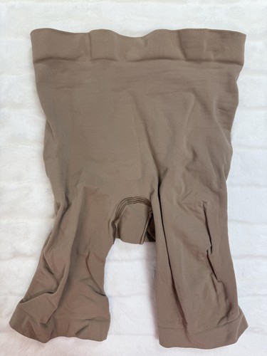 Skims Sculpting Mid Thigh Shorts Womens 2X Cocoa High Waist Shapewear Nude Brown