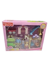 Vintage Fisher Price Loving Family Backyard Fun Playset w Figures NEW SEALED