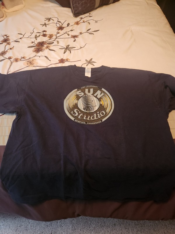 Sun Studio Memphis Tennessee Logo Black T-Shirt 2XL Vintage Tee