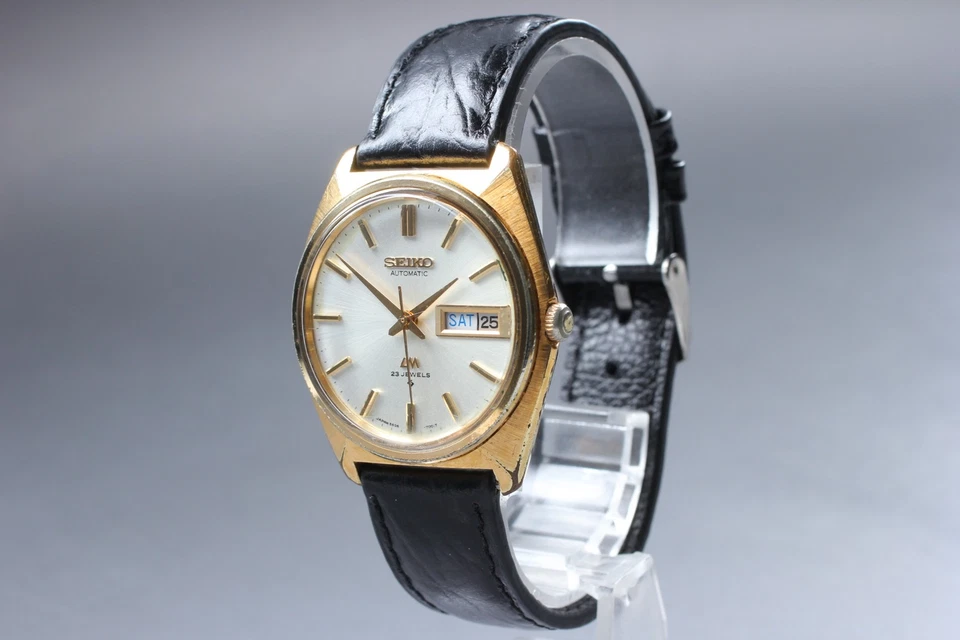 Vintage 1970s [Exc+5] Seiko Lord Matic 5606-7000 Gold Kanji Automatic Men Watch - image 3 of 4