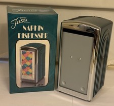 VINTAGE HOMER LAUGHLIN FIESTA NAPKIN DISPENSER NOS NIB JUNIPER GREEN 2000
