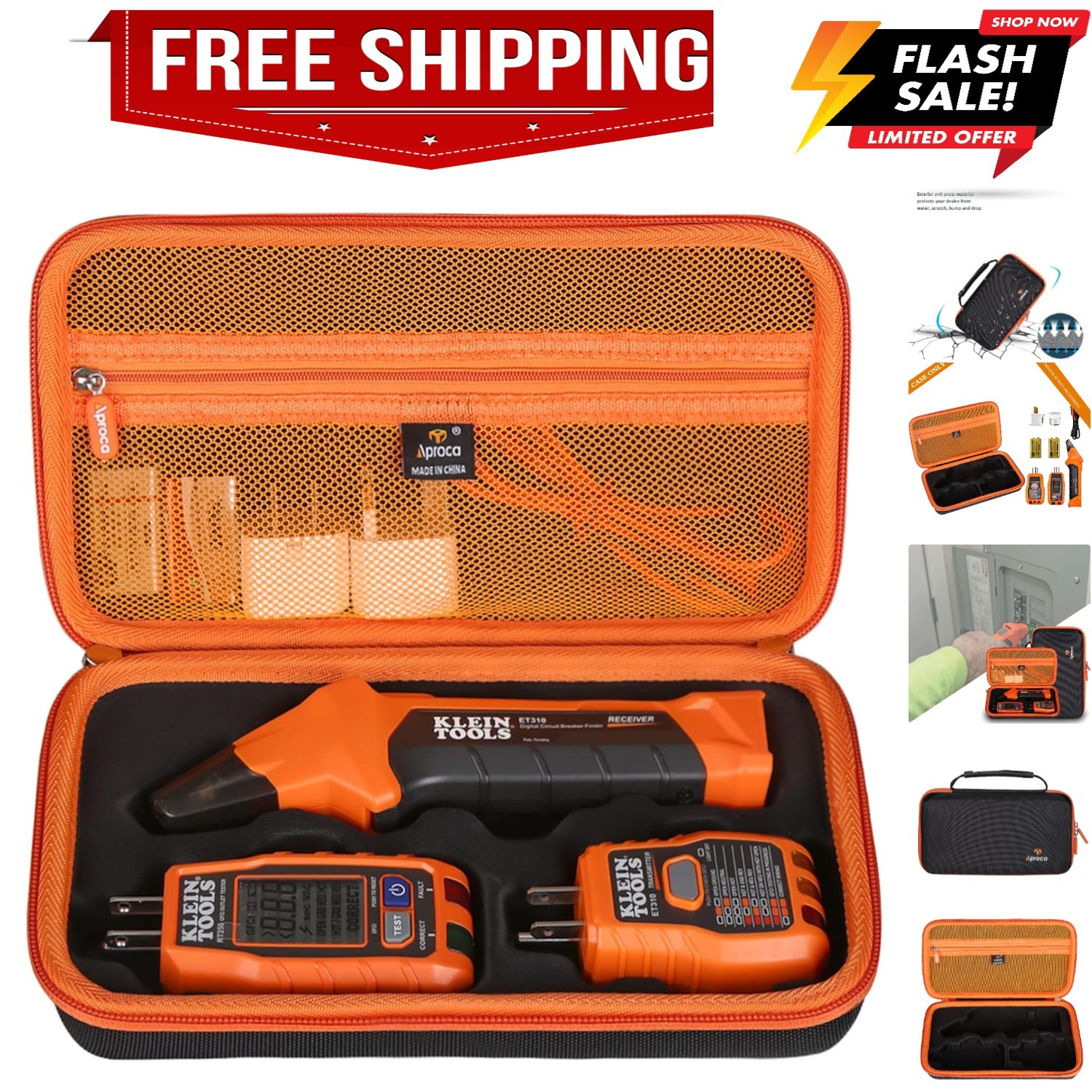 Tool Case Compatible with Klein Tools ET310 AC Circuit Breaker Finder & 80016...