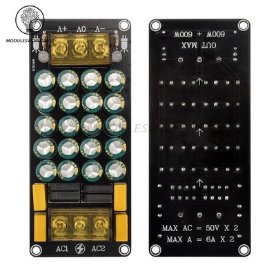 1200W 10A Full Bridge Dual Power Supply Rectifier Filter Power Amplifier Board
