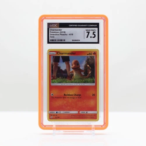 Pokemon Charmander Holo #4/18 Detective Pikachu 2019 - CGC 7.5