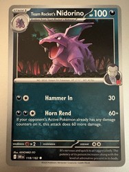 Team Rocket's Nidorino 118/182 Destined Rivals