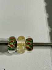 Set Of Three Trollbeads Unique OOAK