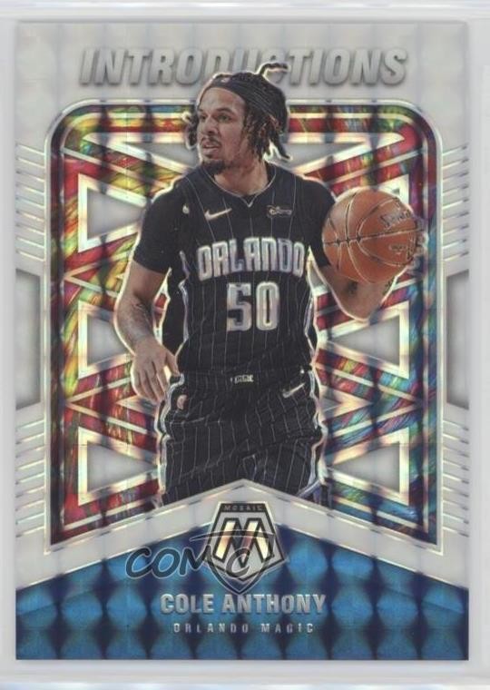 2020-21 Panini Mosaic Introductions White Prizm 5/25 Cole Anthony #7 02ez